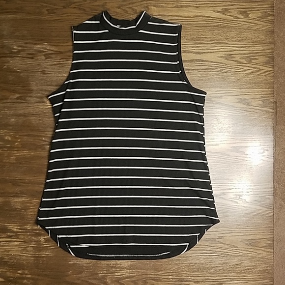 Apt. 9 Tops - Apt. 9 Black & White Striped Blouse